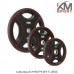Диск метален с полиуретаново TPU покритие Ф50 -с дръжки- 1.25кг/2.5кг/5кг/10кг/15кг/20кг/25кг 